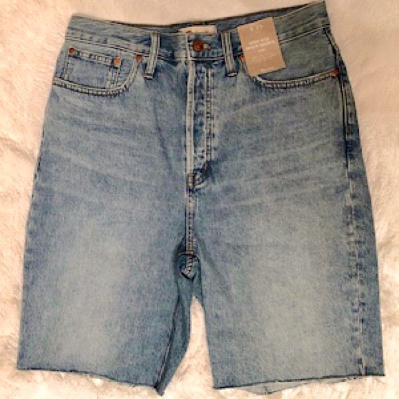 “NEW” Madewell High-Rise Long Denim Short - Picture 4 of 7